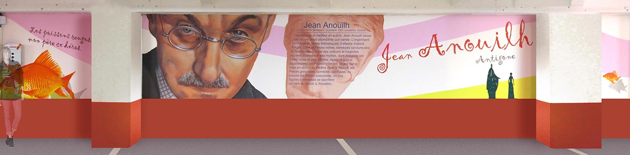 fresque Anouilh Jean