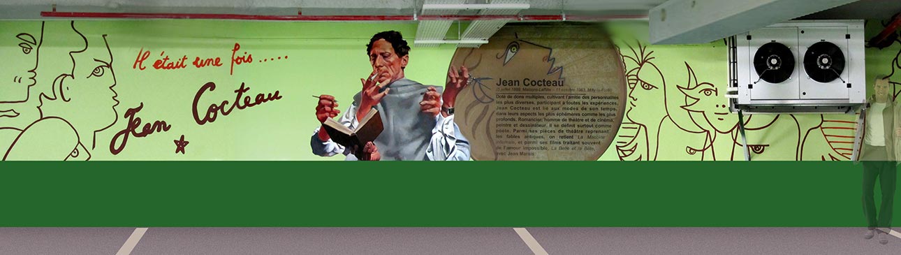 fresque Cocteau Jean