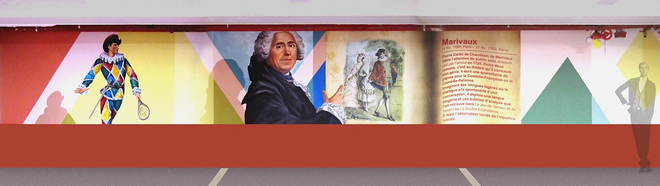 fresque Marivaux