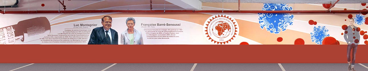 fresque Barré-Senoussi Françoise