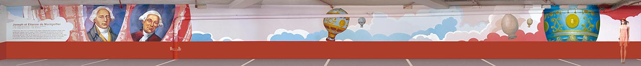 fresque Montgolfier (de) Etienne