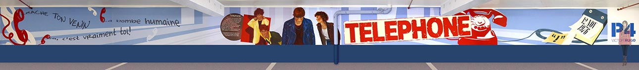 fresque Téléphone